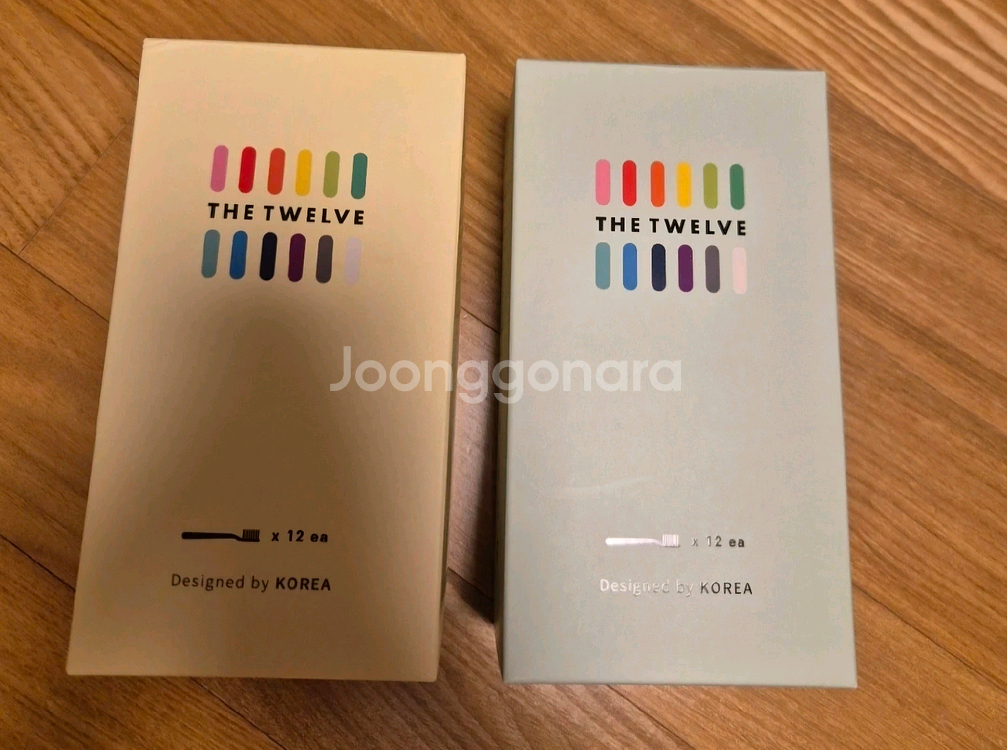 더트웰브 토들러 칫솔 파스텔/비비드 세트--0