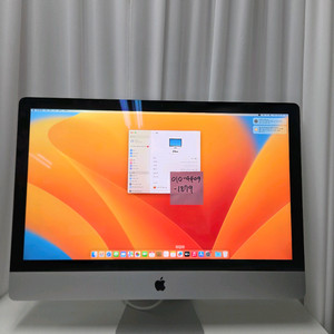 아이맥 2017년 27인치 5K 램8/ 3.4GHz i5/라데온프로 570/256G SSD 저장공간