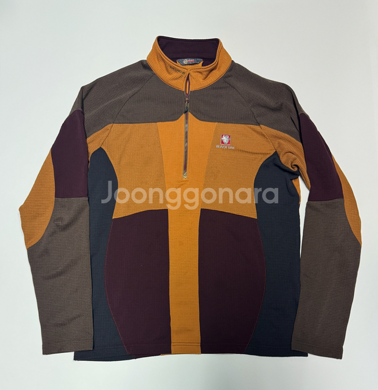 블랙야크 기능성 등산 하프집업 긴팔 티셔츠 L--0