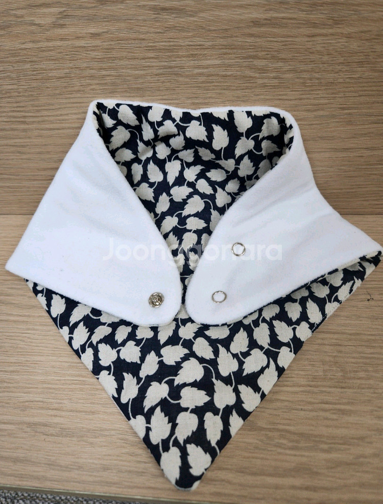 [새제품] 면 목도리(턱받이) & 면 마스크 세트 (유아용 아동용)--6