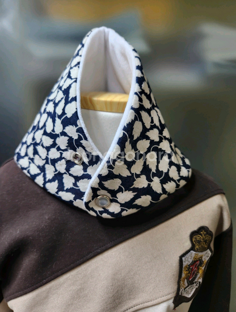 [새제품] 면 목도리(턱받이) & 면 마스크 세트 (유아용 아동용)--7