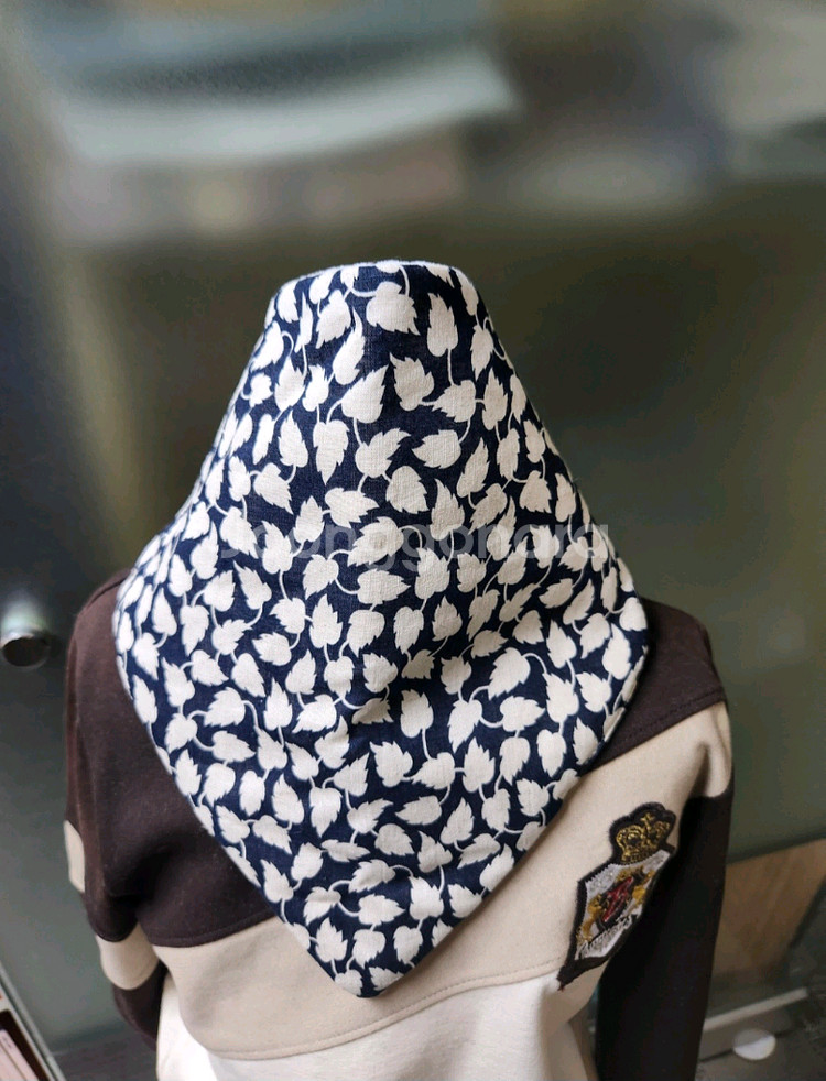 [새제품] 면 목도리(턱받이) & 면 마스크 세트 (유아용 아동용)--8