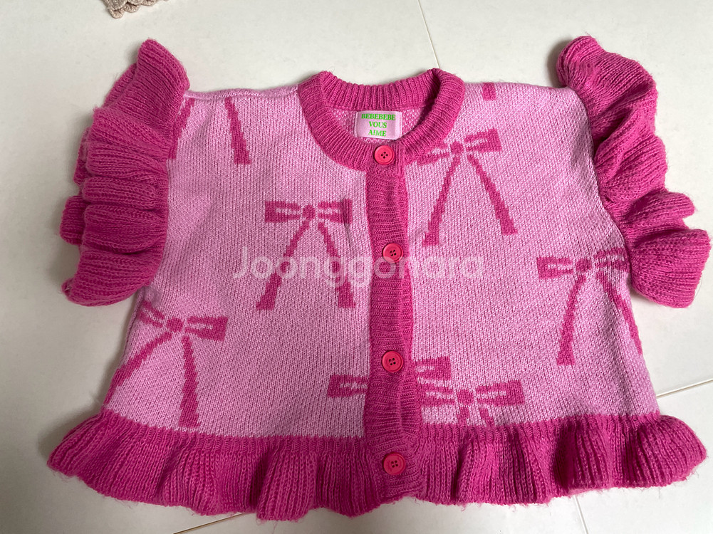 베베베베 유아 니트조끼 베스트 s--0