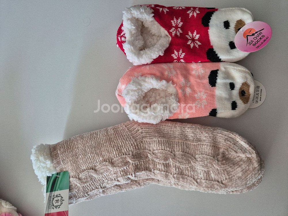 여성용 수면 양말 3켤레 세트--0