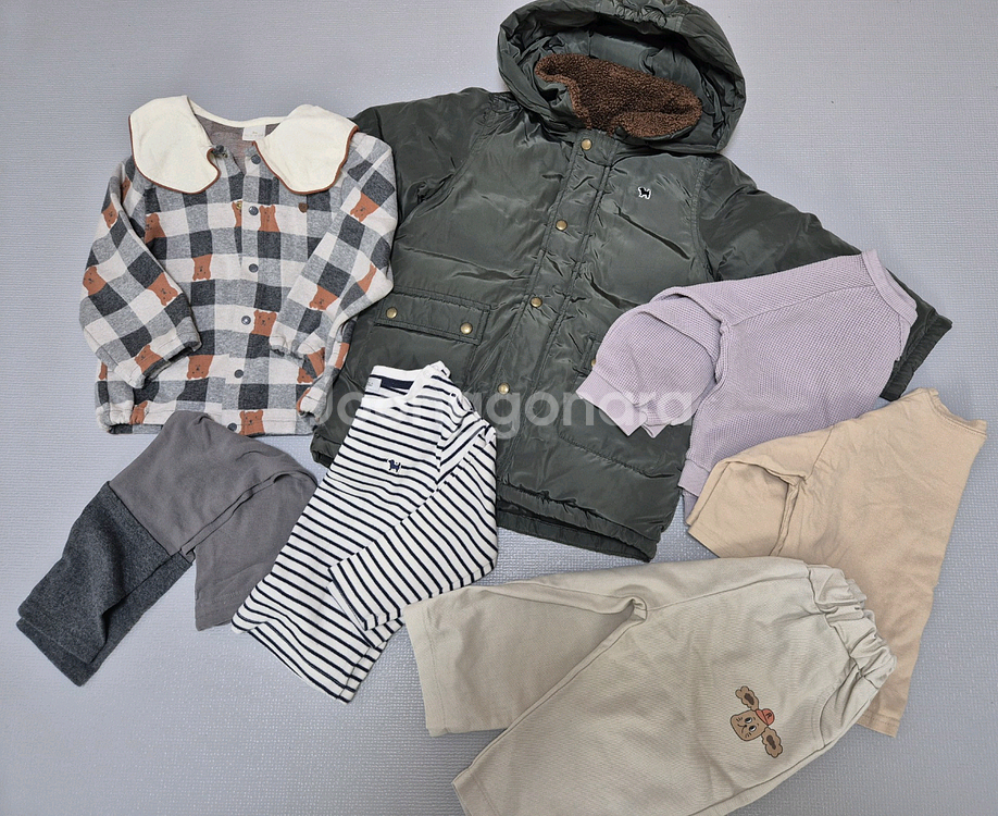 블루독베이비 패딩 가디건 등 일괄--0