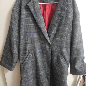 빅사이즈 YTMZ 체크 코트 겨울옷장정리