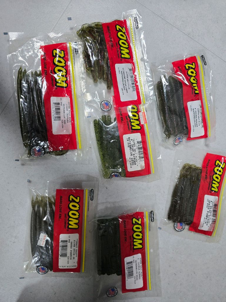 배스낚시 웜, ,지그헤드 , 훅 일괄 팝니다 이미지