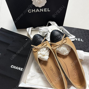 샤넬 발레리나 플랫슈즈 검베 36