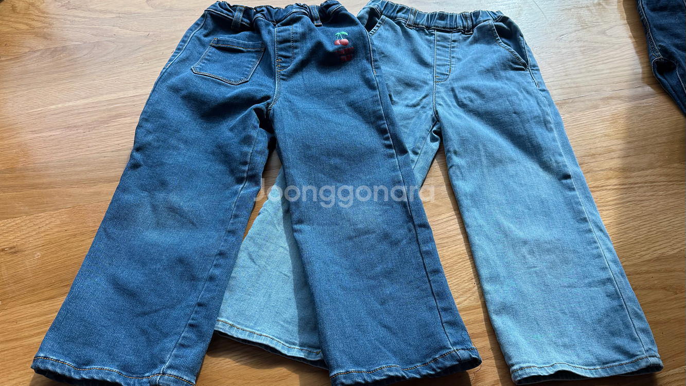 여아 청바지 6벌 세트--1