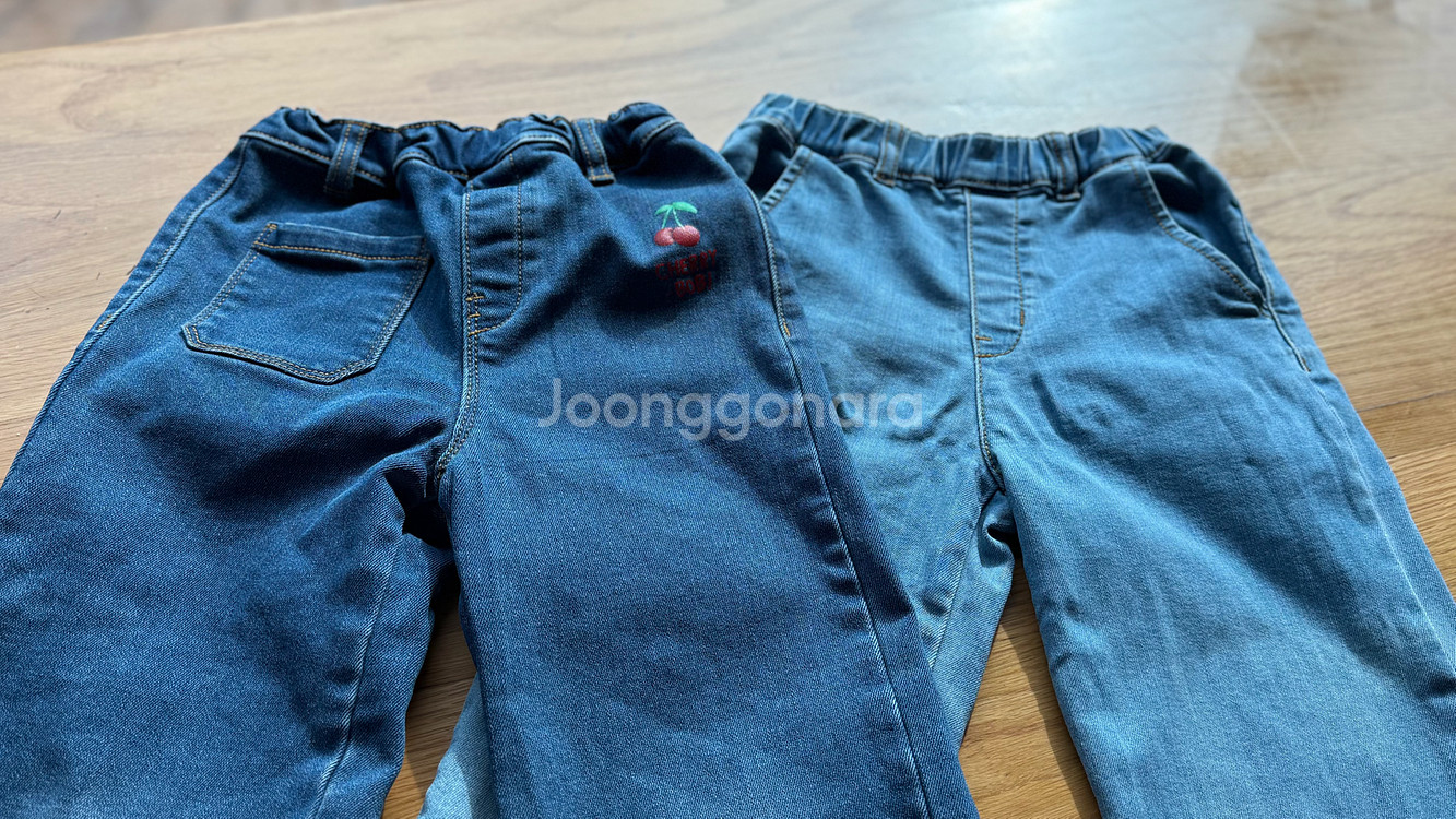 여아 청바지 6벌 세트--0