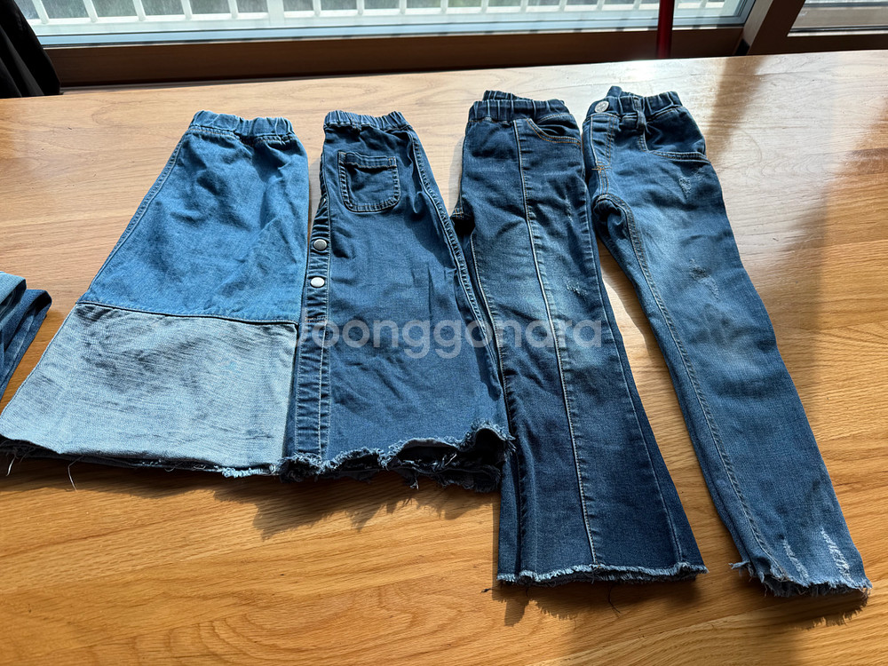 여아 청바지 6벌 세트--2