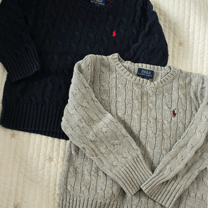폴로 랄프로렌 케이블 니트 스웨터 2벌 세트