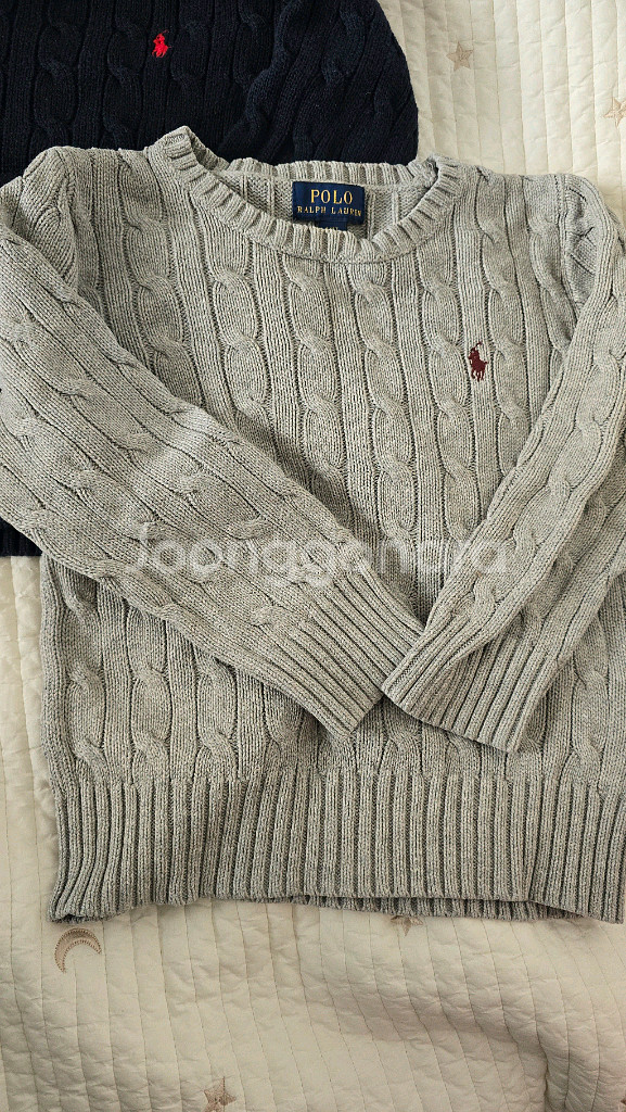 폴로 랄프로렌 케이블 니트 스웨터 2벌 세트--1