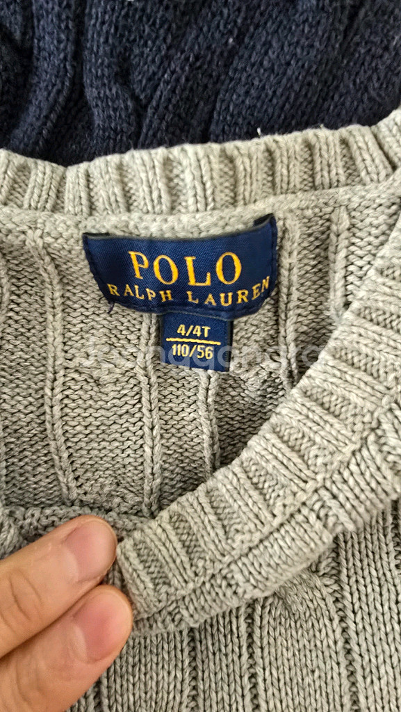 폴로 랄프로렌 케이블 니트 스웨터 2벌 세트--3