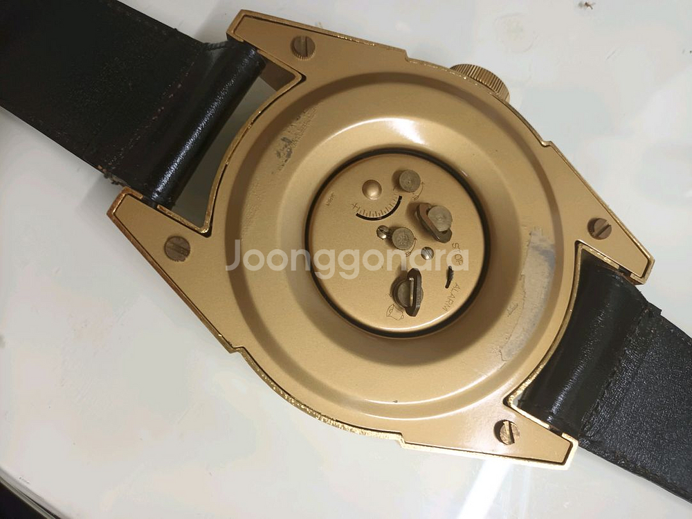 빈티지 골드 케이스 태옆 벽시계--3