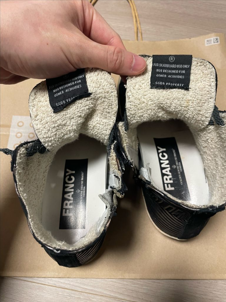 골든구스 하이탑 36사이즈--7