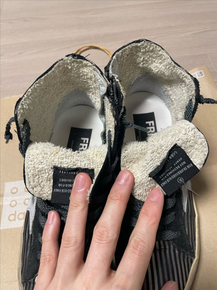 골든구스 하이탑 36사이즈--8