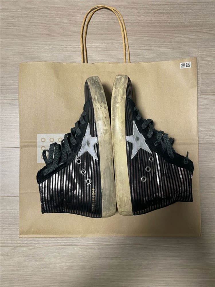 골든구스 하이탑 36사이즈--5