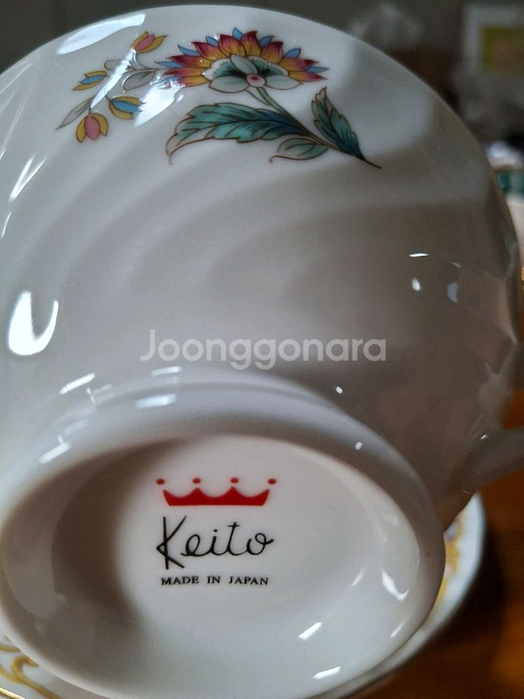 일본 명품 Keito 찻잔, 소서 4세트--4