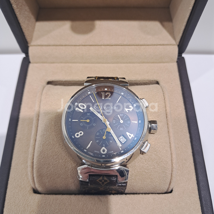 루이비통 탕부르 모노그램 오토매틱 시계 풀박스--1