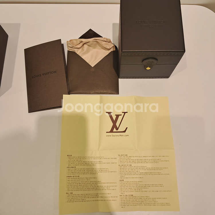 루이비통 탕부르 모노그램 오토매틱 시계 풀박스--4