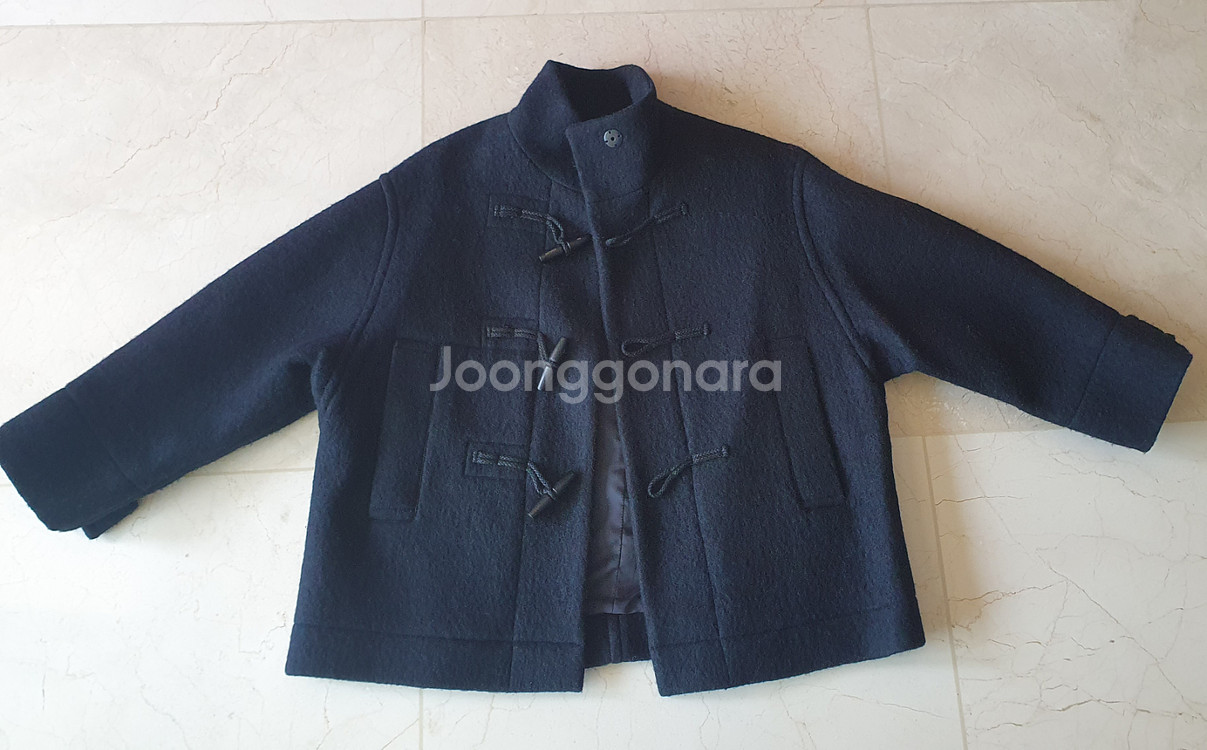 리파인드 902 hairy wool duffle half coat 헤어리 울 더플 하프 코트 네이비--4