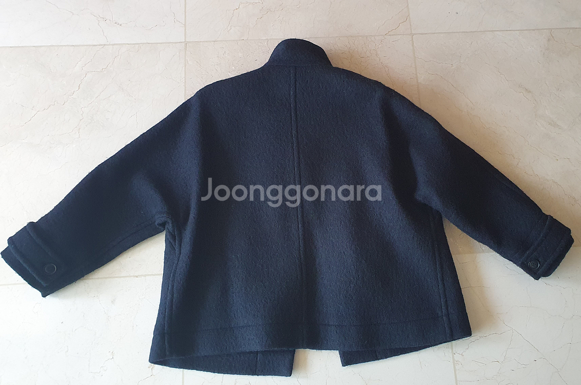 리파인드 902 hairy wool duffle half coat 헤어리 울 더플 하프 코트 네이비--5