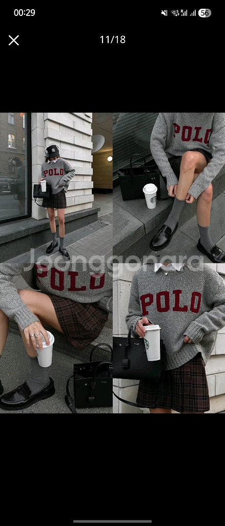 (정품)폴로 랄프로렌 여성 울 캐시미어 POLO 니트 스웨터--1