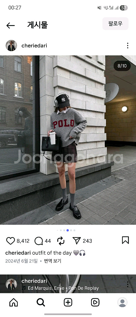 (정품)폴로 랄프로렌 여성 울 캐시미어 POLO 니트 스웨터--4