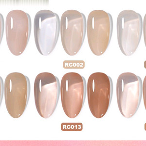 6종세트_베이지톤 유리알 시럽젤 젤네일세트