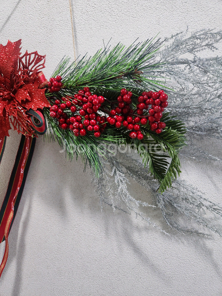 새상품)대형 겨울 조화 가렌드--5