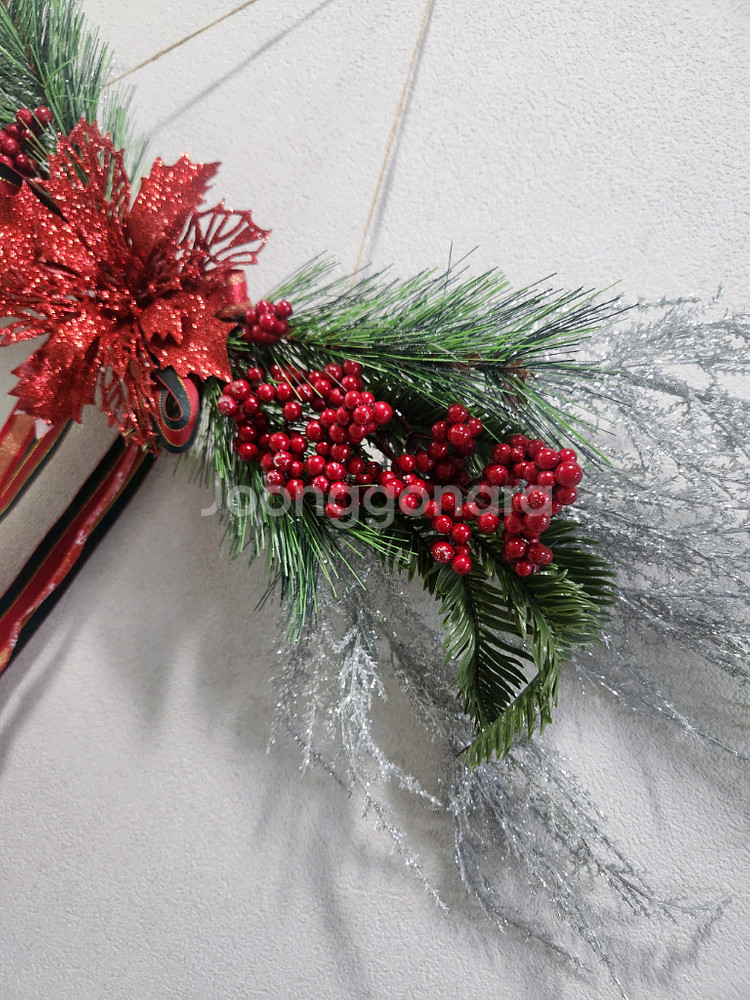 새상품)대형 겨울 조화 가렌드--3