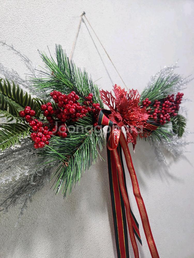 새상품)대형 겨울 조화 가렌드--4