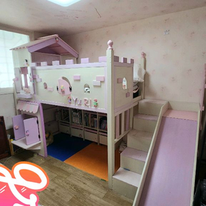 숨쉬는초록가구 친환경원목미끄럼틀벙커침대 풀구성