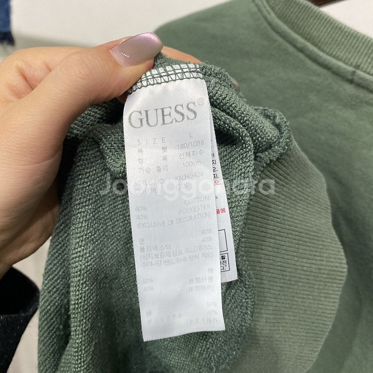 (95) 게스 여성 캐주얼 맨투맨 긴팔 티--4