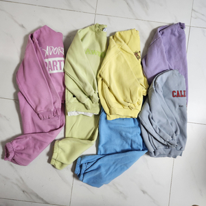 150 여아 기모 상하세트 및 티셔츠 일괄>>자라 외