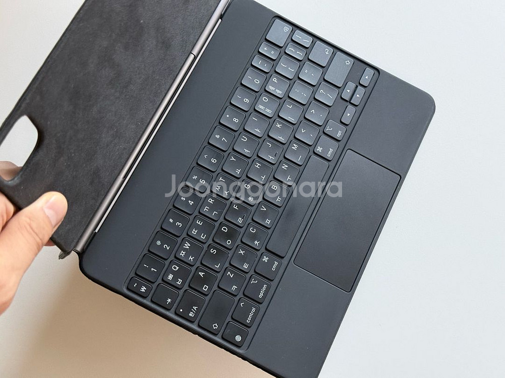 아이패드 11인치 애플 정품 매직키보드 S급 한영 블랙 풀박스 판매--4