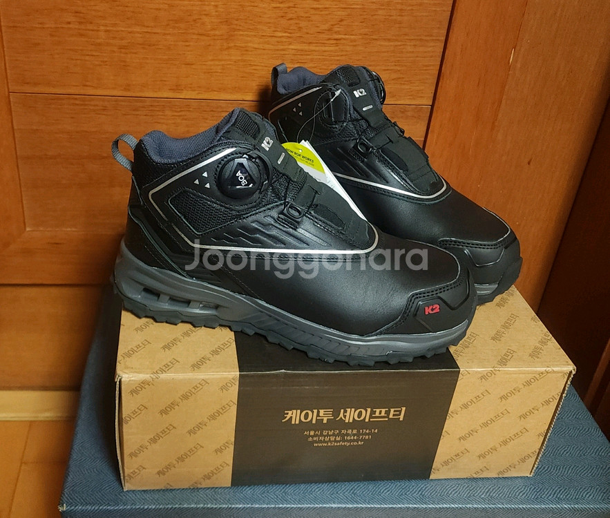 K2 다이얼 안전화 250 소가죽 새상품 등산화 운동화--2