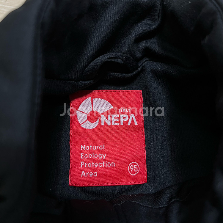 네파 산양 로고 경량패딩 점퍼 [블랙] M/95--4