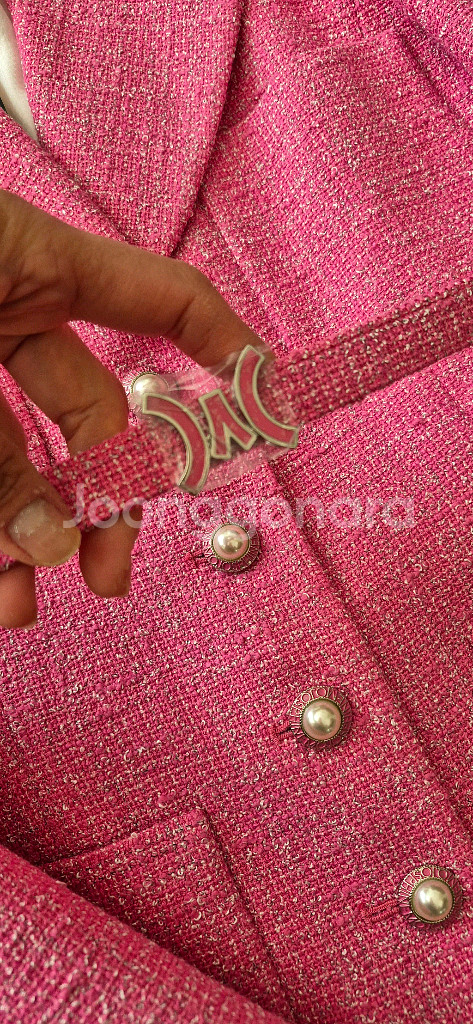 모조에스핀 트위드 자켓 66사이즈 새상품--2