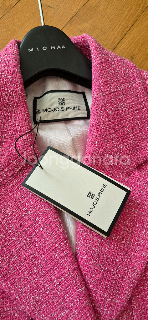 모조에스핀 트위드 자켓 66사이즈 새상품--4