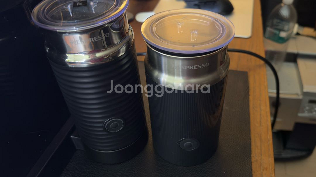 네스프레소 시티즈 앤 밀크 커피머신 우유거품기 2개--6