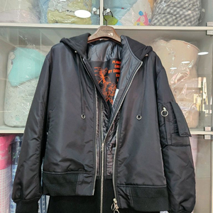 솔리드옴므 후드 ma-1 점퍼 (48사이즈)