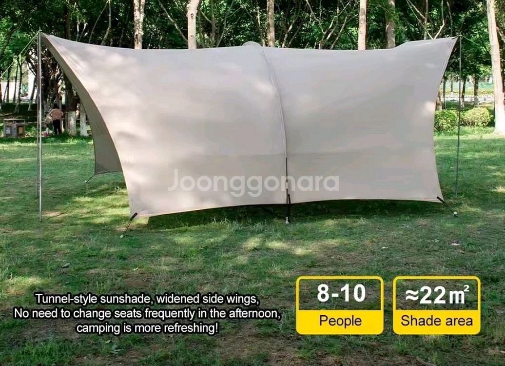 새상품 캠핑 차박 대형 하비타프 쉘터 풀옵션--3