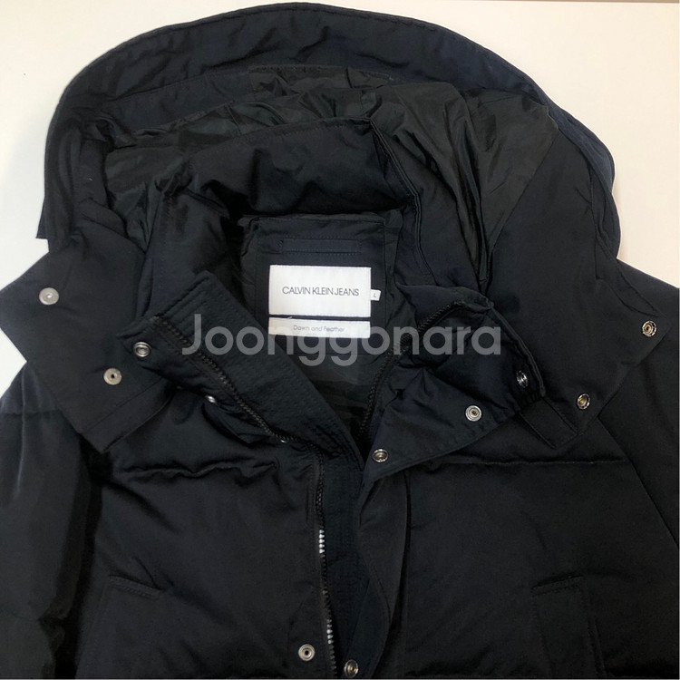 캘빈클라인 다운 롱 패딩 L (105)--8