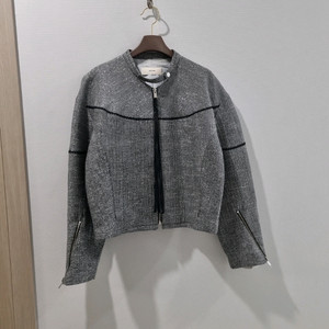 한섬 SYSTEM 시스템 트위드 집업 자켓