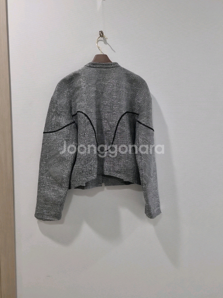 한섬 SYSTEM 시스템 트위드 집업 자켓--5