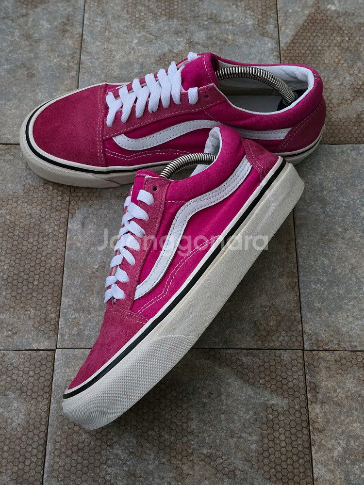 (255)반스 올드스쿨 스타일 36 dx 애너하임 핑크 스니커즈 운동화--2