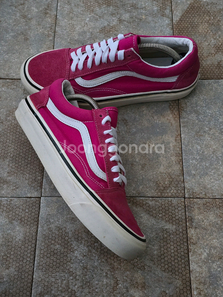 (255)반스 올드스쿨 스타일 36 dx 애너하임 핑크 스니커즈 운동화--7