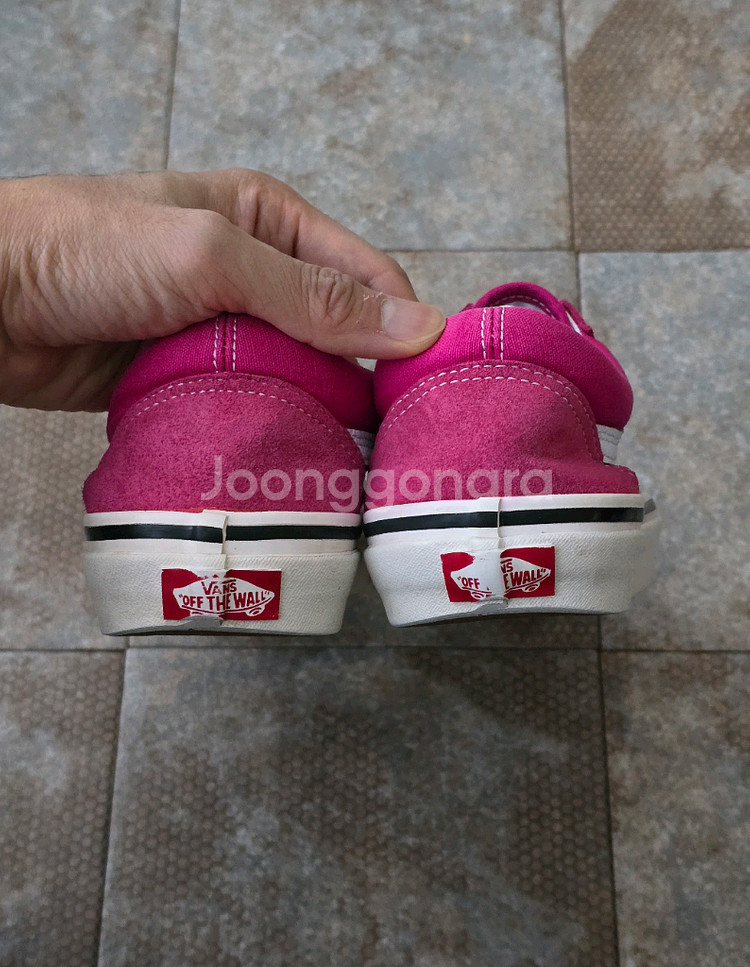 (255)반스 올드스쿨 스타일 36 dx 애너하임 핑크 스니커즈 운동화--8